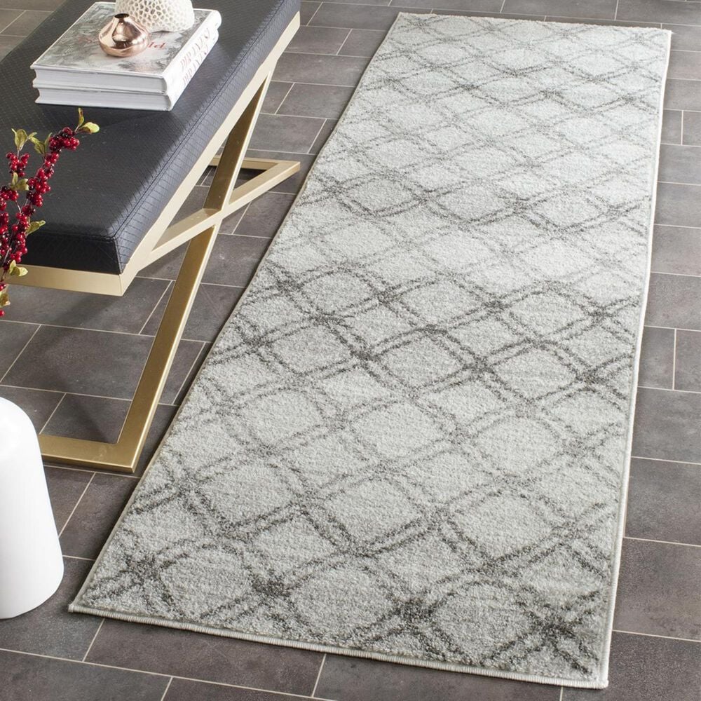 Safavieh Adirondack ADR105P-26 2&#39;6&quot; x 6&#39; Silver/Charcoal Runner, , large