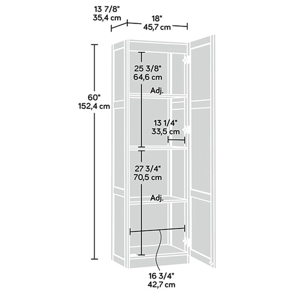 Sauder 4-Shelf Storage Cabinet in Raven Oak, , large
