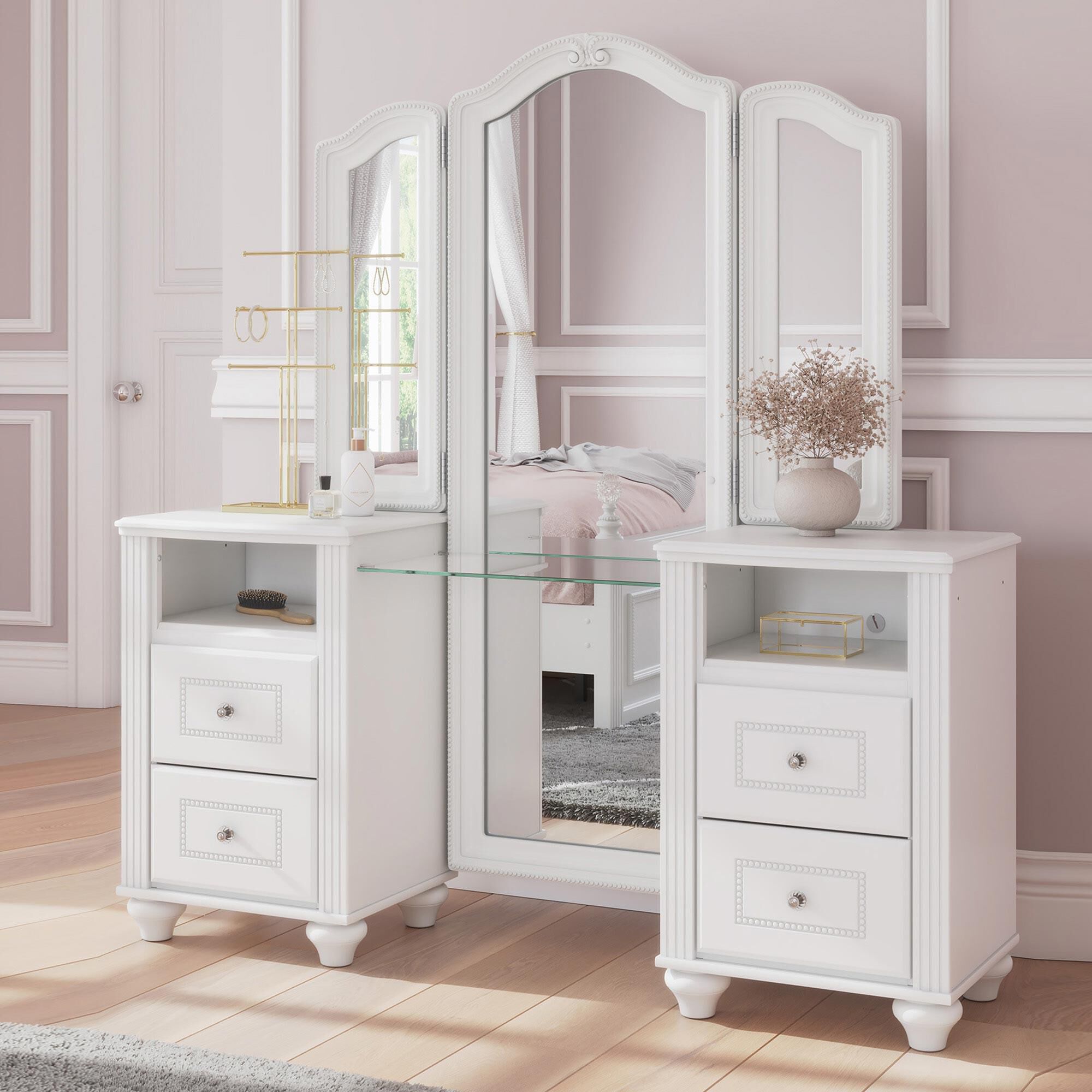 Ashley Kozlani Vanity Only in White