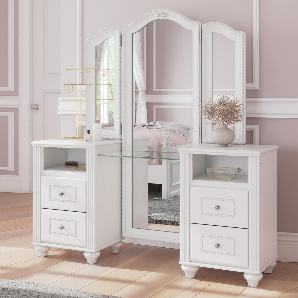 Ashley Kozlani Vanity Only in White, , large