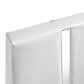 New Heritage Europa King Upholstered Panel Bed with Lighting in White, , large