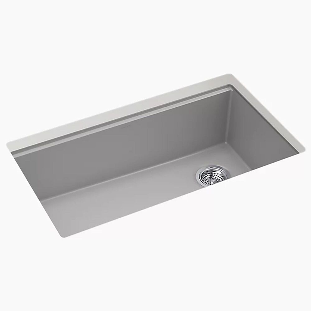Kohler Billings 32.5" Undermount Single-Bowl Kitchen Sinks in Matte Grey, , large