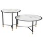 Zuo Modern Davis Coffee Table in Black, White, Black and Gold (Set of 2), , large
