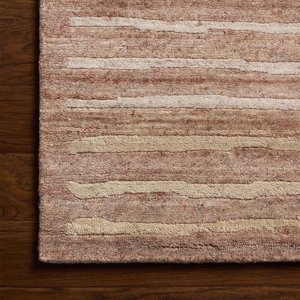 Loloi Nara Rose and Natural 2' x 3' Area Rug, , large