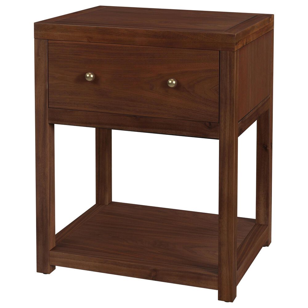 Butler Specialty Company Nora 1-Drawer 21" Nightstand in Walnut Brown, , large