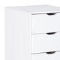 Linon Home Decor Polly 3-Drawer Nightstand in White, , large