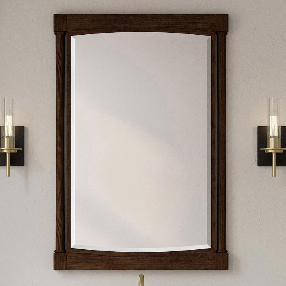 James Martin Kinnsden 26" Rectangular Mirror in Sable Oak, , large