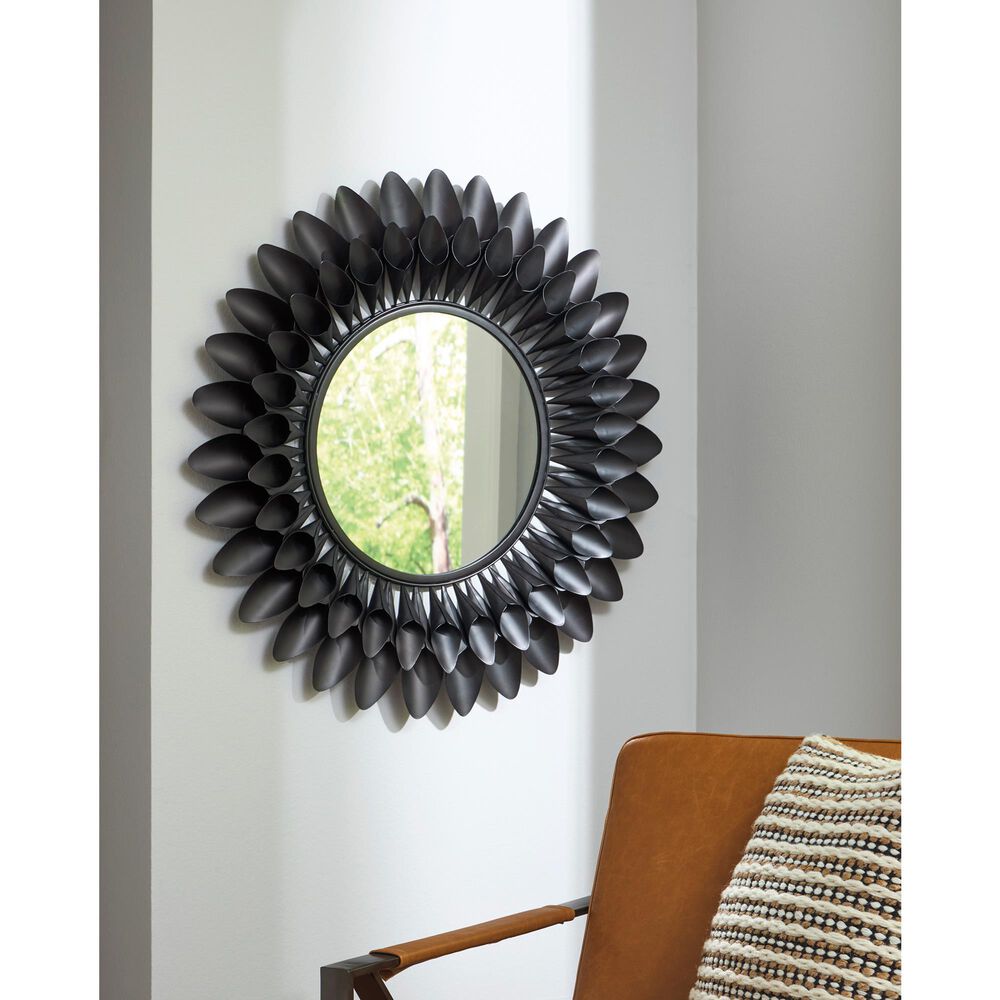 Ashley Ryenmour Accent Wall Mirror in Black, , large