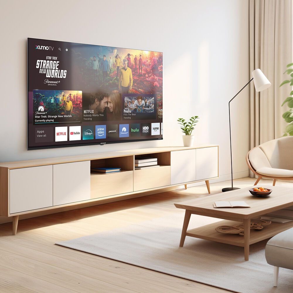 Element 65" Class Revolution Series 4K UHD HDR Frameless - Smart Xumo TV with 2.0 Soundbar in Black, , large