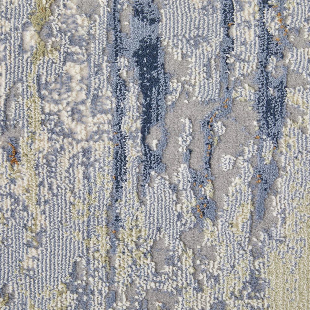 Feizy Clio 2&#39;9&quot; x 7&#39;10&quot; Blue and Multicolor Runner, , large