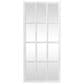 Maple and Jade 48" x 22" Window Pane Inspired Wall Mirror in Distressed White, , large