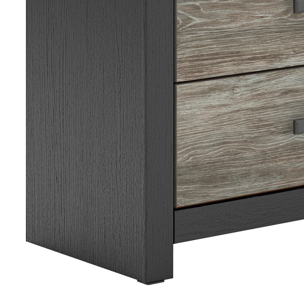 Ashley Broachmyn 4-Piece Queen Panel Bedroom Set in Black and Gray, , large