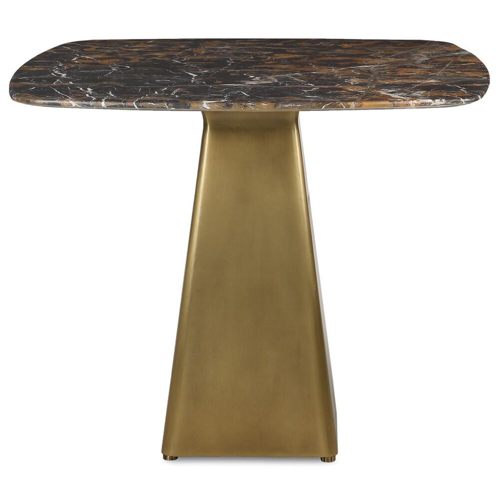 Uttermost Equilateral Dining Table in Michelangelo and Light Antique Brass - Table Only, , large