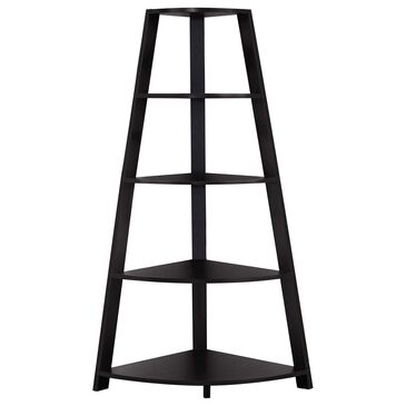 Monarch Specialties 60" Corner Accent Etagere in Espresso, , large