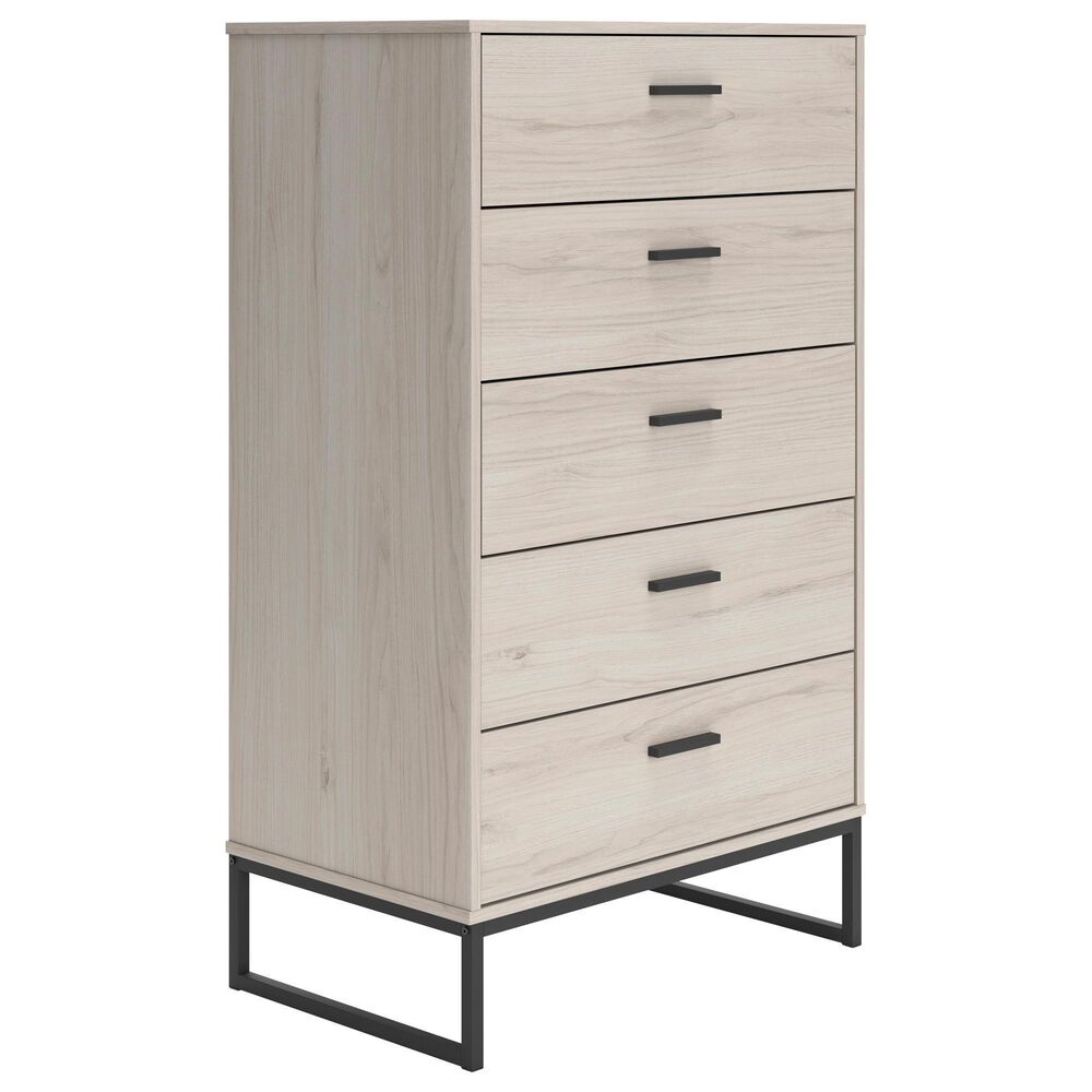 Ashley Socalle 5-Drawer Chest in Light Natural, , large