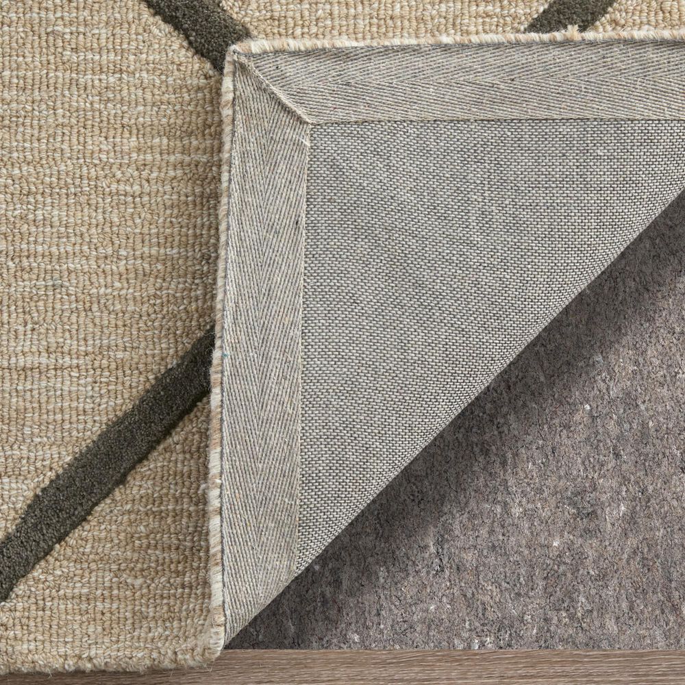 Feizy Kimball Ivory, Gray and Tan 3&#39;6&quot; x 5&#39;6&quot; Area Rug, , large