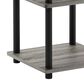 HOMLUX 3-Tier Side Table in French Oak and Black, , large
