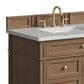 James Martin Brittany 36" Single Bathroom Vanity in Pecan with 3 cm Ethereal Noctis Silestone Top and Rectangular Sink, , large