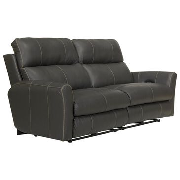 Catnapper Fredda Power Reclining Sofa with Power Headrest in Anthracite, , large