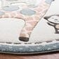 Safavieh Carousel 8" Round Ivory Kids Area Rug, , large
