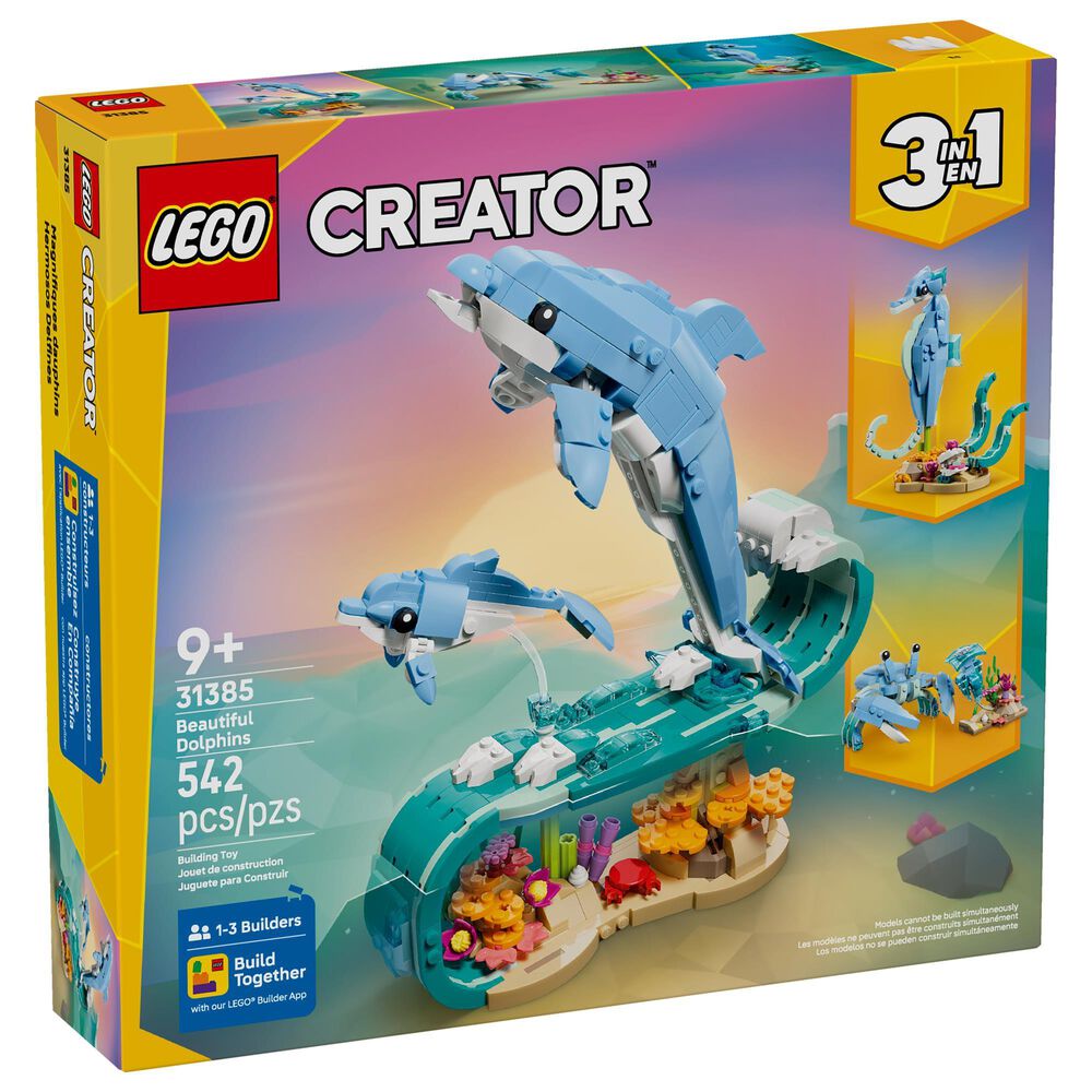 LEGO Creator Sea Animals - Beautiful Dolphins Building Set, , large