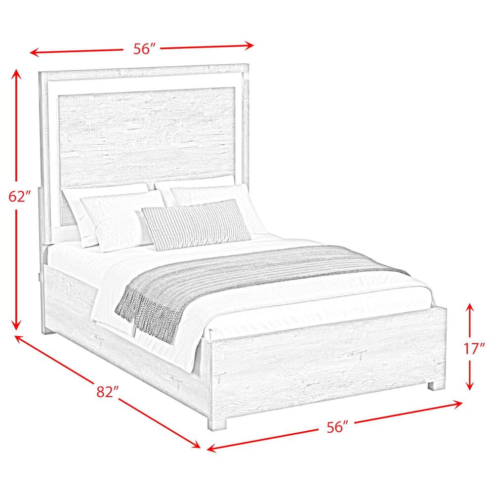 Mayberry Hill San Matteo 4-Piece Twin Bedroom Set in Ash Grey and White, , large