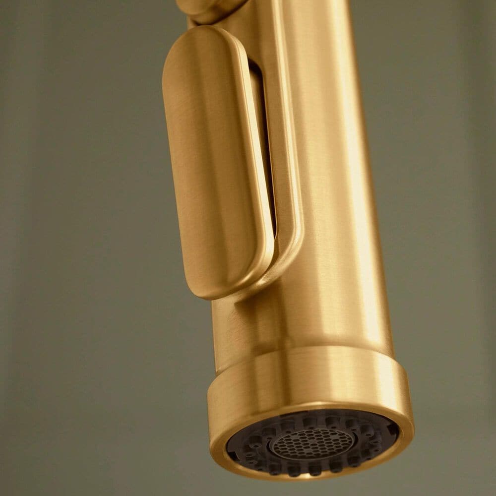 Kohler Edalyn Semi-Professional Kitchen Sink Faucet in Vibrant Brushed Moderne Brass, , large