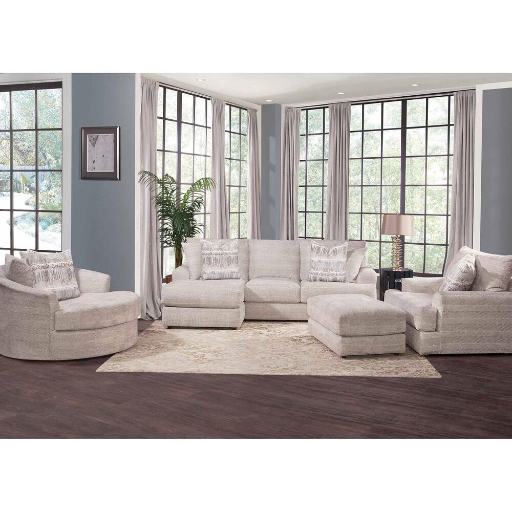Moore Furniture Nash Reversible Sofa with Chaise in Tidal Sand, , large