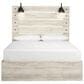 Ashley Cambeck Queen Panel Bed in Whitewash with Lighting, , large