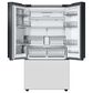 Samsung Bespoke 30.1 Cu. Ft. 3-Door French Door Refrigerator with Beverage Center - White Glass Panels Included, , large