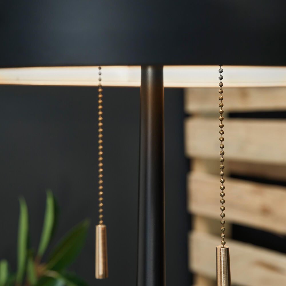 Ashley Amadell Floor Lamp in Black and Gold, , large