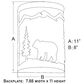 Vaxcel Bozeman 1-Light Bear Wall Sconce in Burnished Bronze, , large