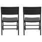 Linon Home Decor Holland Patio Side Chair in Black (Set of 2), , large