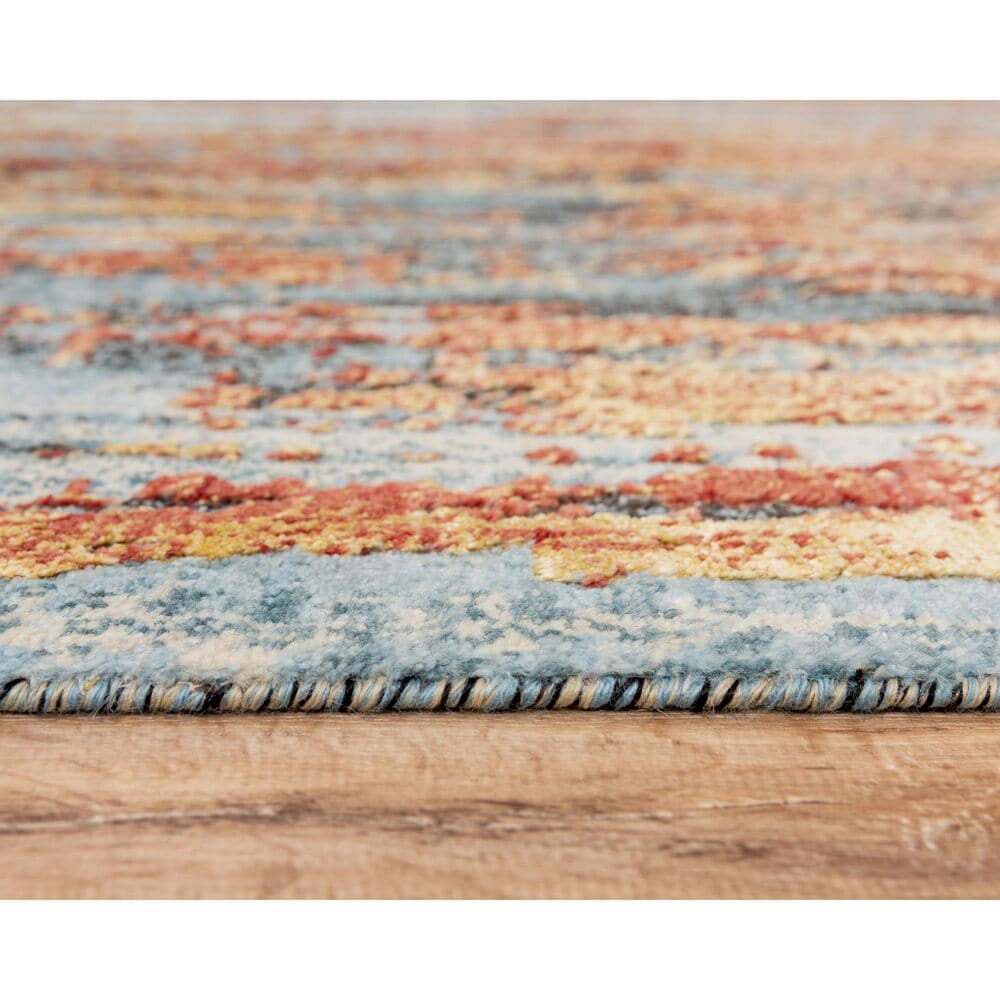 RIZZY Premier PMR103 5&#39; x 8&#39; Blue Area Rug, , large