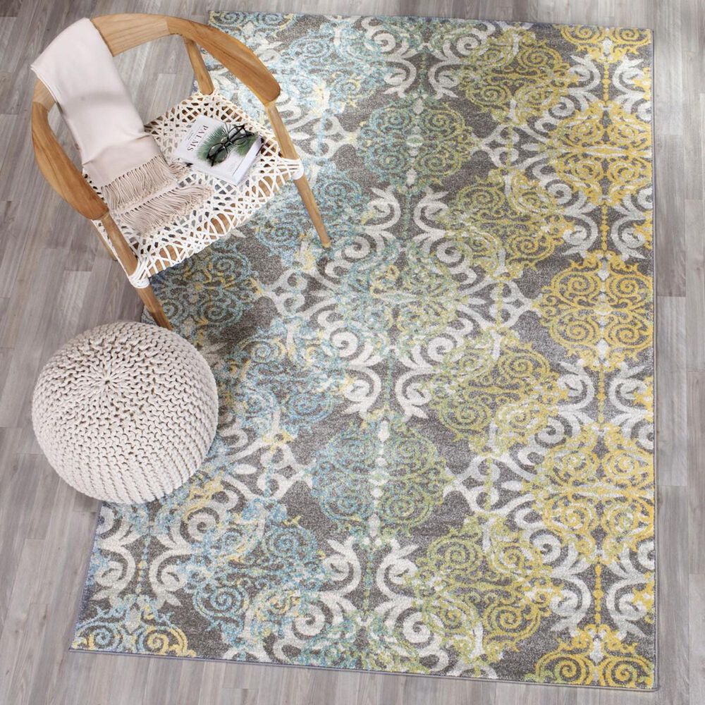 Safavieh Evoke EVK230D 10&#39; x 14&#39; Grey and Ivory Area Rug, , large
