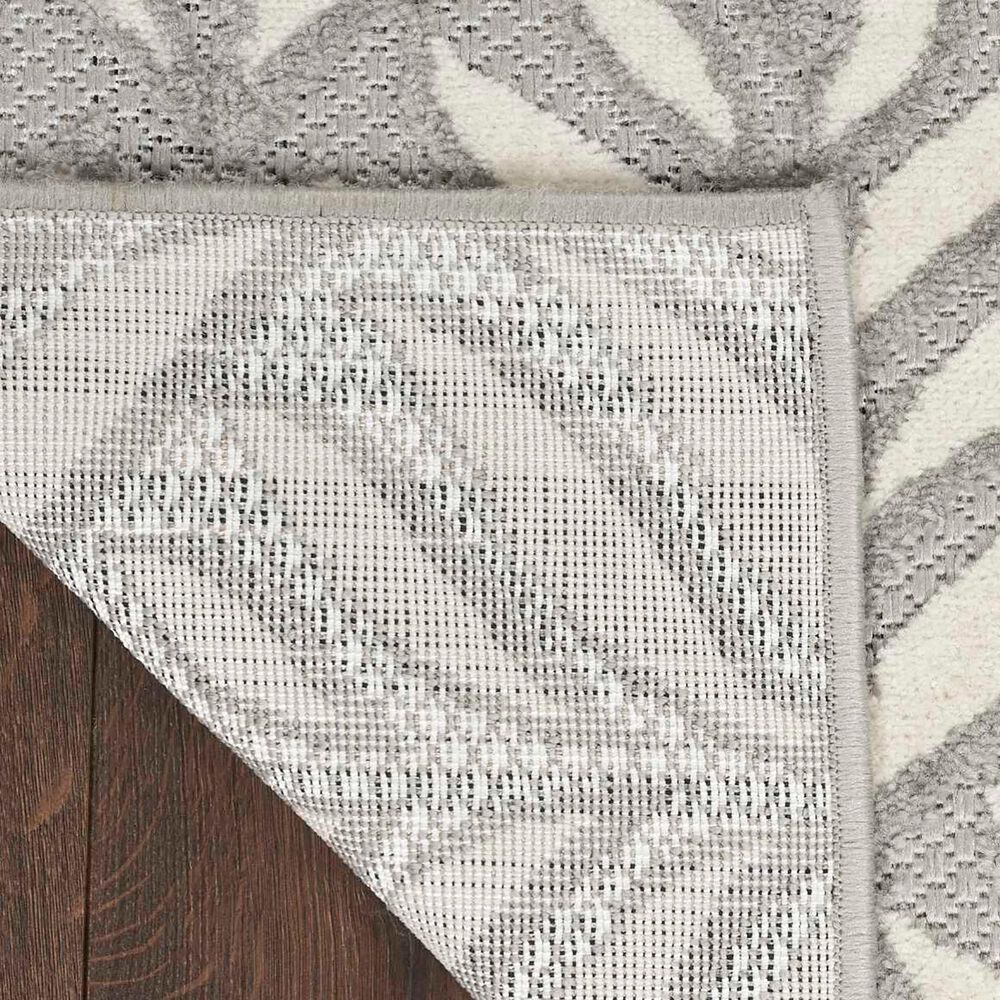 Nourison Aloha 2&#39;8&quot; x 4&#39; Grey Indoor/Outdoor Area Rug, , large