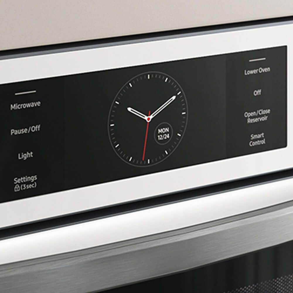 Samsung Bespoke 2-Piece Kitchen Package with White Bespoke 30" Combination Wall Oven and Stainless Steel 36" Gas Cooktop, , large