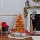 The Gerson Company 5" Pre-Lit Tiffany Tinsel Christmas Tree in Gold, , large