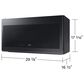 Samsung Bespoke 2.1 Cu. Ft. Smart Over-The-Range Microwave with Auto-Dimming Glass Touch Controls and LED Display in Matte Black Steel, , large