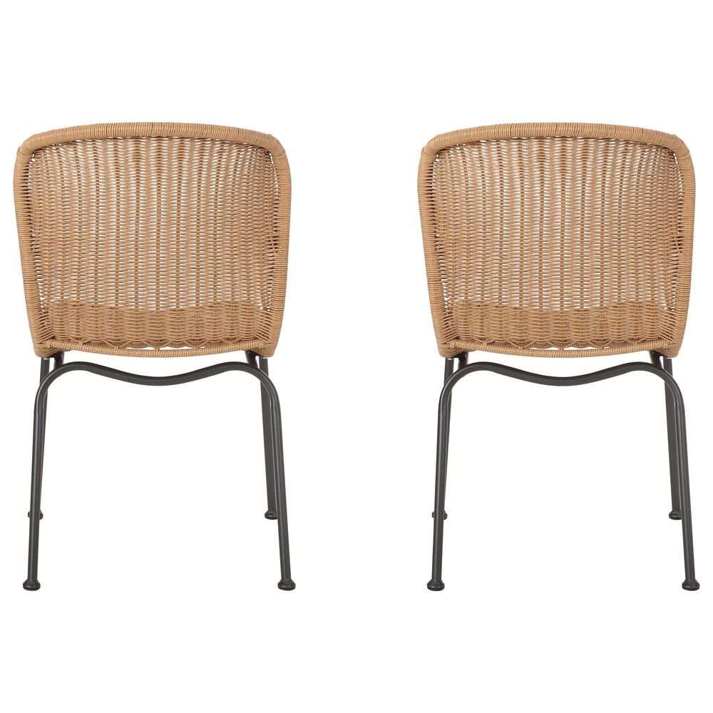 Hearth and Haven Boho Outdoor Chair in Light Brown &#40;Set of 2&#41;, , large