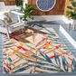 Safavieh Cabana CBN368A 4"5" x 6"5" Ivory and Navy Indoor/Outdoor Area Performance Rug, , large
