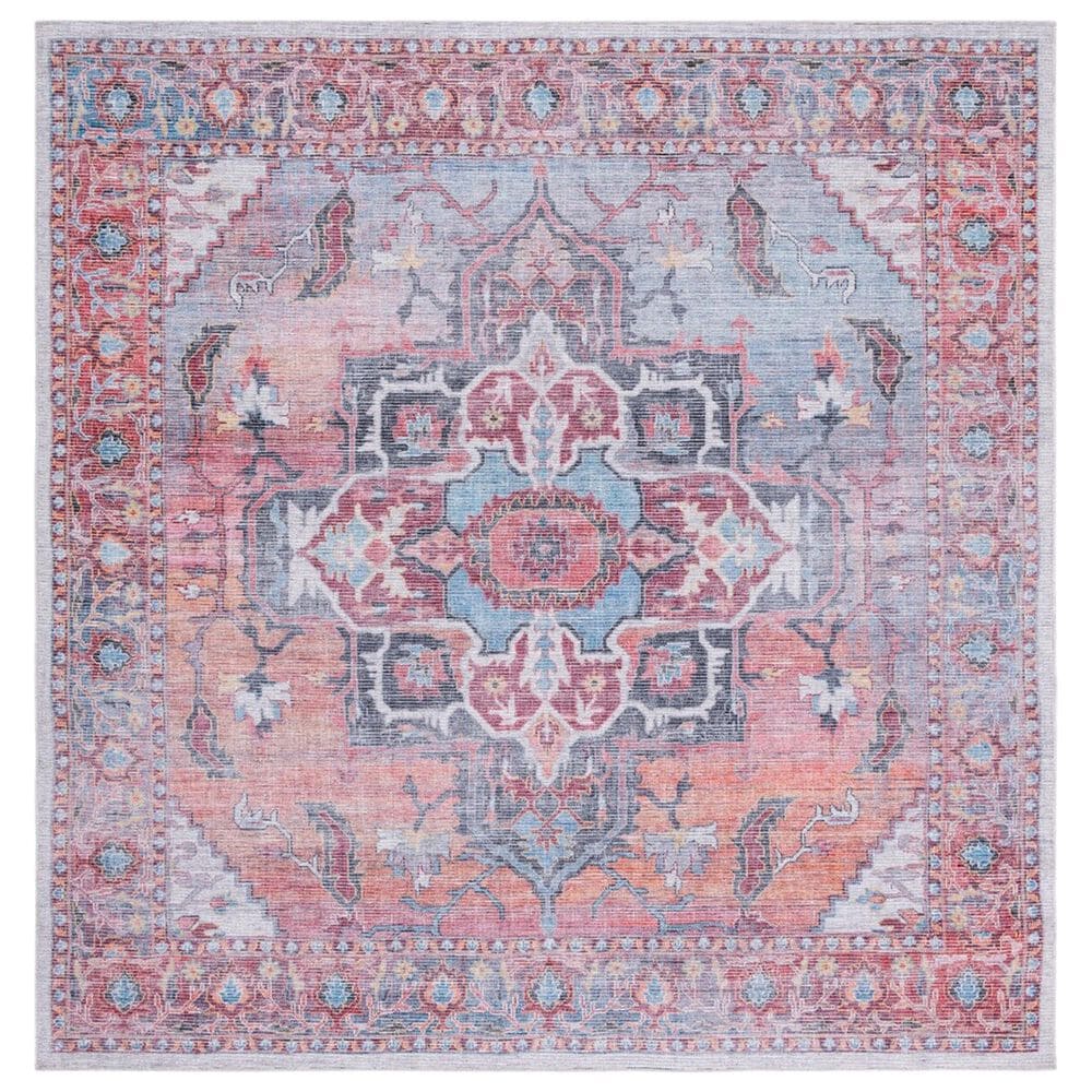 Safavieh Serapi 6"7" Square Rust and Ivory Area Rug, , large