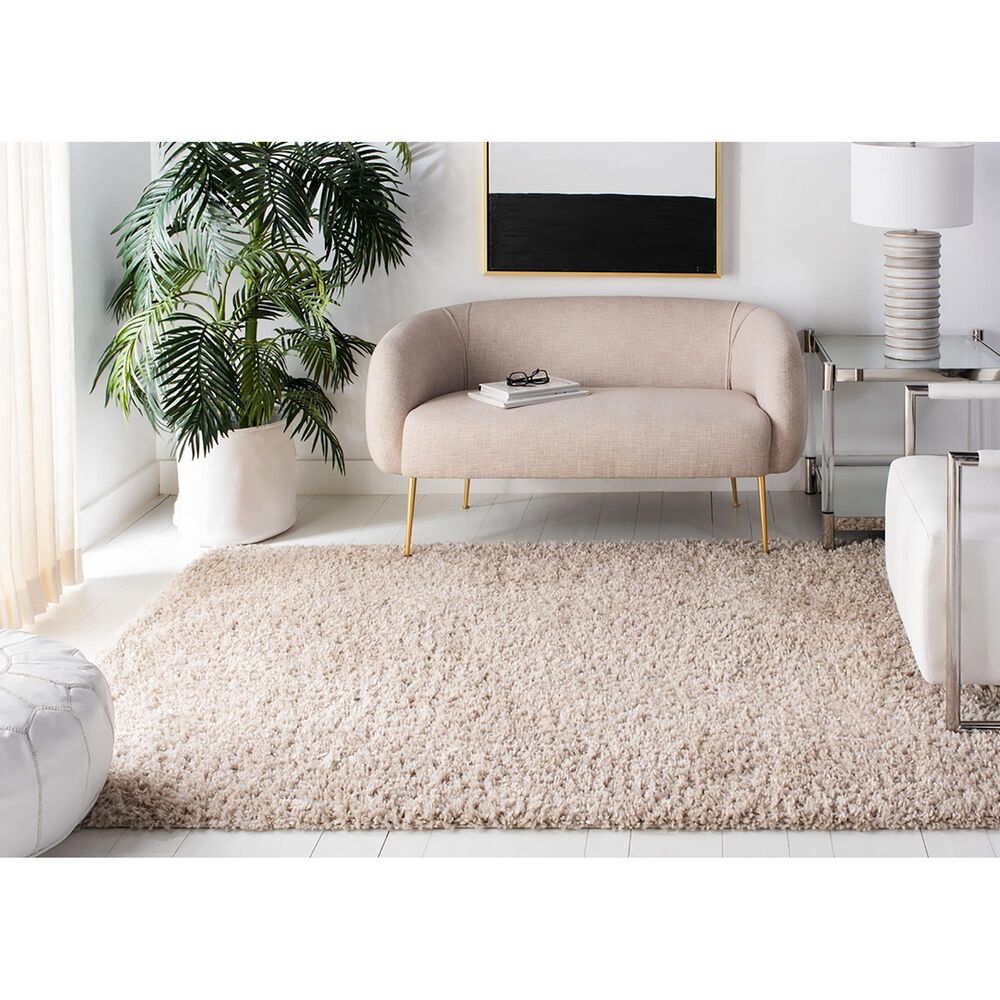 Safavieh August Shag AUG200D 3&#39; x 5&#39; Beige Area Rug, , large