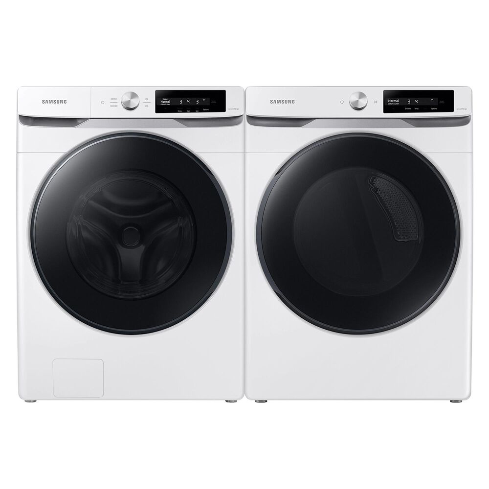 Samsung 4.5 Cu. Ft. Smart Dial Front Load Washer and 7.5 Cu. Ft. Electric Dryer in White, , large