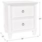 New Heritage Design Tamarack 2 Drawer Nightstand in White, , large