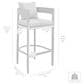 Armen Living Menorca Patio Counter Height Bar Stool in Dark Gray, , large