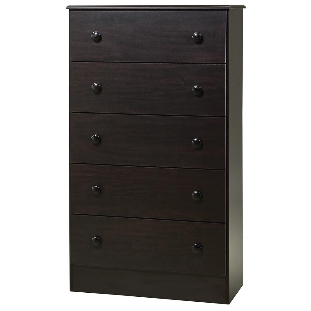 Living Essentials 5 Drawer Chest in Merlot, , large