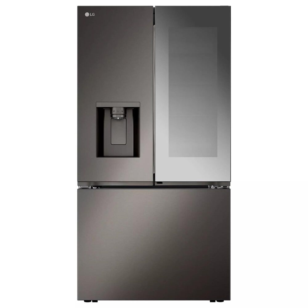 LG 4-Piece Kitchen Package with 26 Cu. Ft. French Door Refrigerator, Gas Range and Pocket Handle Dishwasher in Black Stainless Steel, , large