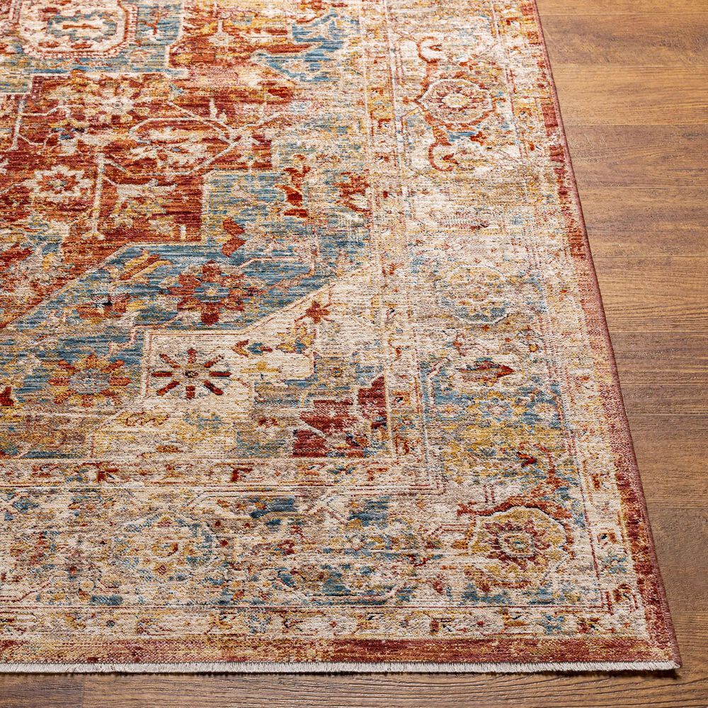Surya Aspendos 10&#39; x 13&#39;11&quot; Rust, Burgandy, Dusty Pink, Dark Blue, Wheat, Taupe, Gray, Black and Cream Area Rug, , large