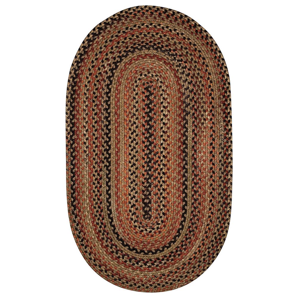 Capel Homecoming 0048-700 8" x 11" Oval Chestnut Brown Area Rug, , large